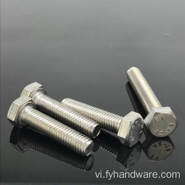 Thép không gỉ Hex A2-70 Bolt Kích thước tiêu chuẩn